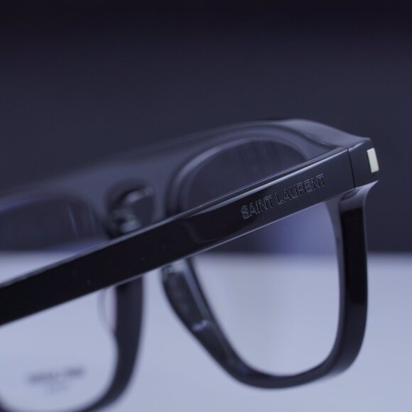 Saint Laurent SL157 001 Square Eyeglasses 52mm – Black - Picture 9 of 10